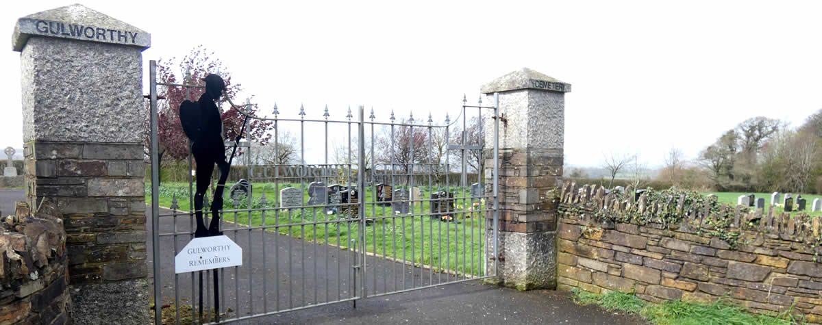 Entrance to Gulworthy Cemetery
